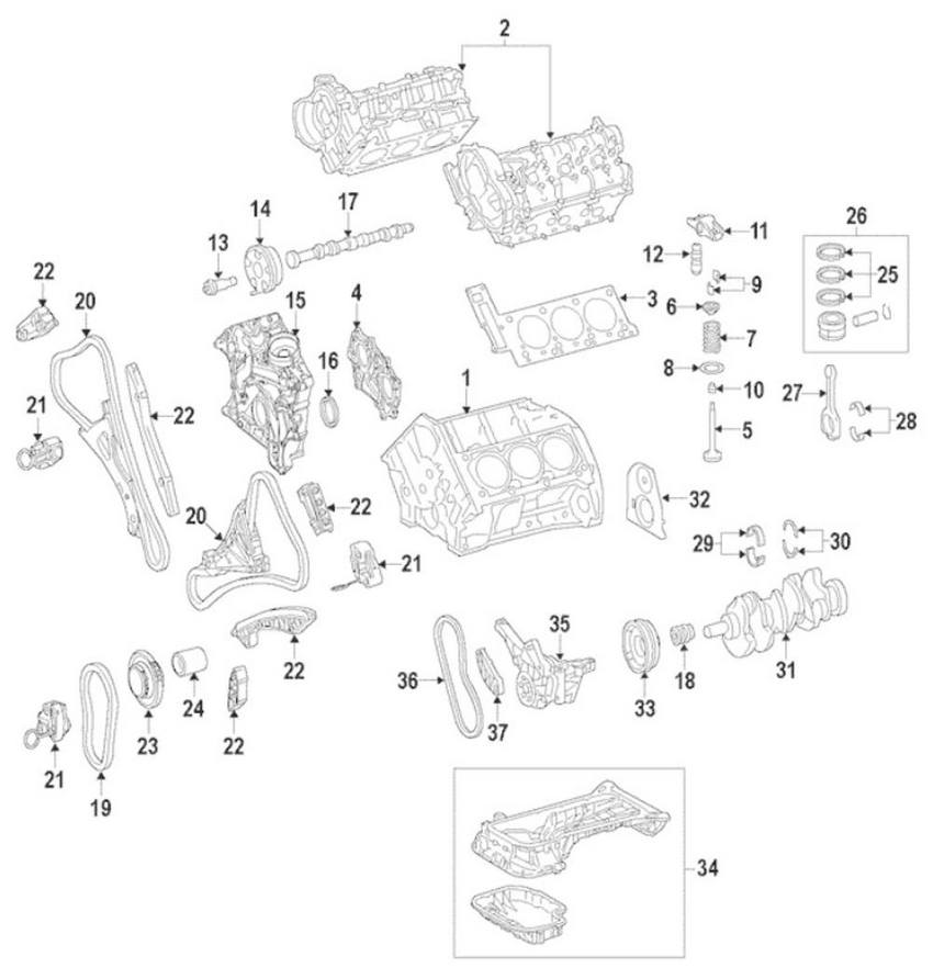 Engine Timing Chain Tensioner - Passenger Right